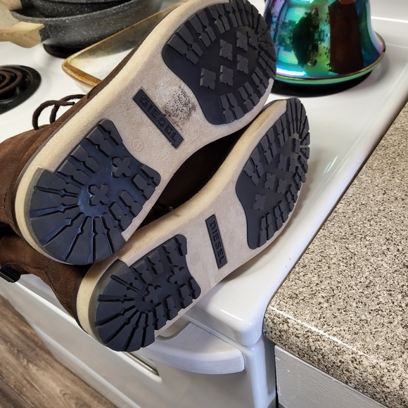 Mens Diesel Boots brown size 8 - Picture 5 of 6